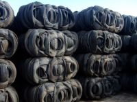 Used Waste Tires Tyre Scraps / Baled