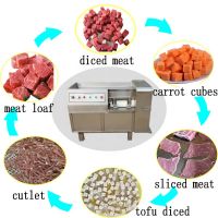 Electric meat dicer machine easy operation meat cube cutting machine price