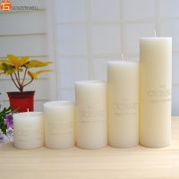 Cheap high quality white pillar candle wax stick candle