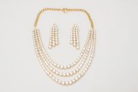 American CZ-Diamond Party wear Necklace Set