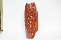 Lacquer flower vase, Big mouth fish shape - Bat Trang Olympia