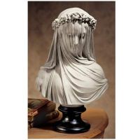 MEDIEVAL GUINEVERE VEILED MAIDEN BUST 14"
