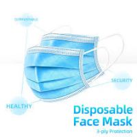 Wholesale High Quality blue disposable 3 ply face mask