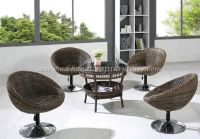 POLY RATTAN COFFEE SET PRSF-004