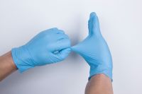 Disposable Latex Gloves with White Non-Slip Acid and Alkali Laboratory Rubber Latex Gloves Household Cleaning Products
