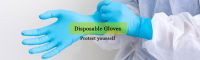 Disposable Latex Gloves with White Non-Slip Acid and Alkali Laboratory Rubber Latex Gloves Household Cleaning Products