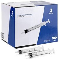 CE approved medical 1ml plastic luer lock slip disposable syringes with needle