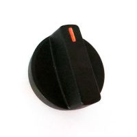 Black plastic knobs