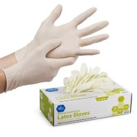 MedPride Powder-Free Latex Exam Gloves Box/100