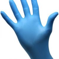 SAFEGUARD Nitrile Powder Free Gloves, Blue, box/100 gloves