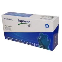 Disposable Vinyl Gloves Blue or Clear - 1 box (100 gloves)