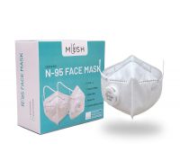 Mush N95 Respirator Mask CE ISO NABL certified Reusable Face Mask with Filter valve -