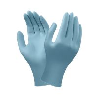 BM Polyco Blue Nitrile Gloves size 7.5 - M Powder-Free 
