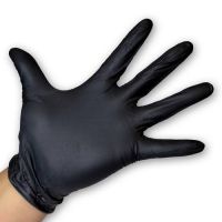 Powder Free Dispoable BLACK LATEX Gloves