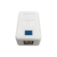 Network RJ45 Single Gang Surface Mount Box With ICON