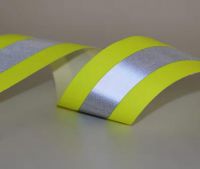 Flame retardant high visibility yellow/orange tape 100%cotton for safety garments