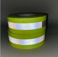 Yellow/Orange Cotton Flame Retardant Warning Safety Tape Reflective Material Product Fabric Tape