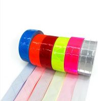 Wholesale Reflective Crystal Lattice Retro Reflective Material Fabric Factory Price PVC Reflective Tape For Cloth