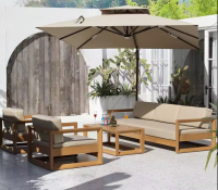 Garden Furniture Sofa Set Hotel Furniture Outdoor Sofa Patio Furniture Set Metal Modern Living Couch Set