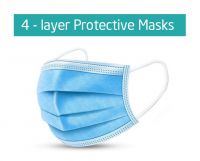 Medical Disposable 4-ply face mask From Vietnam