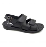 2303 Men Sandals.black.imitation Leather.