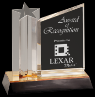 New Design Custom Engraved Clear Acrylic Blanks Award trophy