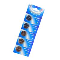 Eunicell 5 Pcs Blister Card Package Lithium Button Cell Battery Cr2032