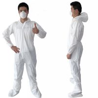 Wholesale Disposable Medical Protective Isolation Coverall  PP+PE Coverall With Tape