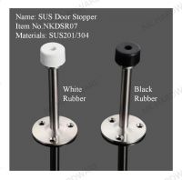 Stainless steel door stopper kick down door stops holder with quality rubber