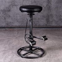 Iron Leather Cycle Stool