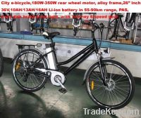 Electric bicycles, alloy, Li-ion battery ( E-TDF08A, 13AH /16AH)