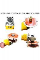 Double Blade Adapter For Angle Grinder