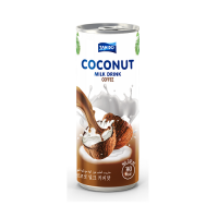 Coconut Milk Drink with coffee flavor in Aluminum can 240ml