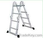 Multi use aluminum scaffolding ladder platform