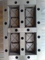 Compression mould for polymer sand paver tile