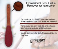 High Quality And Natural Wooden Foot File, Made From Iroko Wood