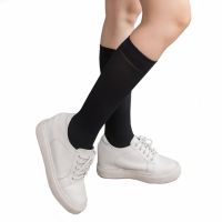 [DeParee] 80D Microfiber Knee High Stocking with Striped Pattern