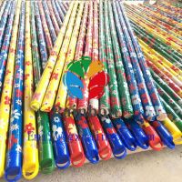 Manufacture Factory PVC coated Wooden Stick With Italian Thread Plastic Broom Handle