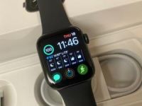 Apple Watch Series 5 MWVF2LL/A GPS Only, 44mm, Space Gray Aluminum, Black Sport     +18657455119