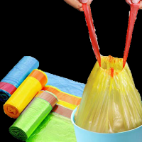 HIGH QUALITY DRAWSTRING GARBAGE BAGS ON ROLL FROM HANPAK JSC