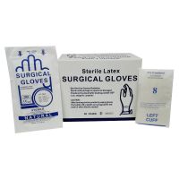 Powdered or Powder free Sterile 100%Thailand Natural Latex Surgical Gloves with CE Certification