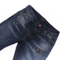 Wholesale High Quality Men Stretch Jeans Stock Lots Streetwear Mens Denim Trousers Turkish Quality with pearl