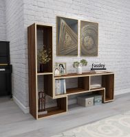 Modern Multifunction TV Stand Fassley TV Unit Bookshelf 8 Different Shapes Unit Coffee Table Luxury Wooden TV Console