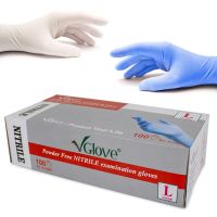 Wholesales Vglove Nitrile Powder Free Nitrile Examination Gloves 100pcs/box