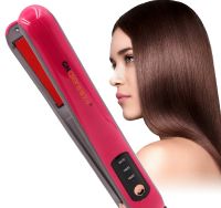 2in1 temperature control wireless straight hair clip ceramic electric splint USB charging hair straightener curler AE-507