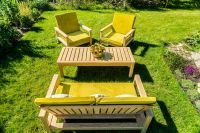 4-piece Garden Lounge Set Ash/oak