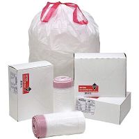 100% Virgin Plastic Garbage Bags Draw Tape Bags on Roll
