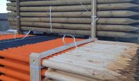 machine rounded poles - pine