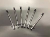 sterile medical plastic disposable syringe with needle