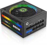 Power Supply 850W Fully Modular 80+ Gold Certified with RGB Light Mode